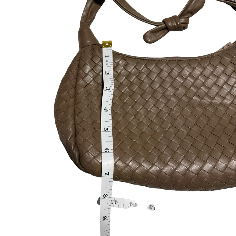 Meyers Vintage Woven Leather Shoulder Hobo Bag